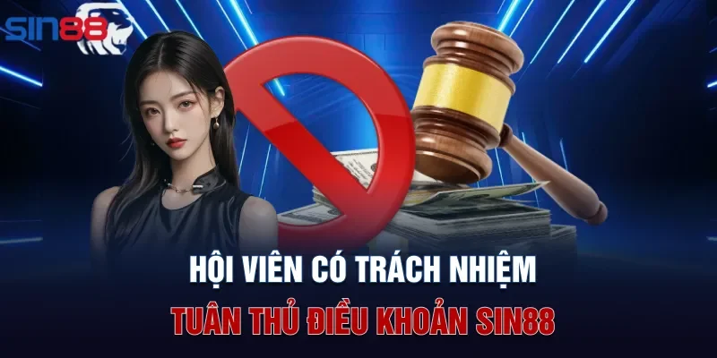 Hội viên có trách nhiệm tuân thủ điều khoản Sin88